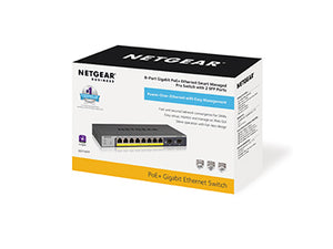Netgear 8P Ge POE Smart Managed Pro Switch