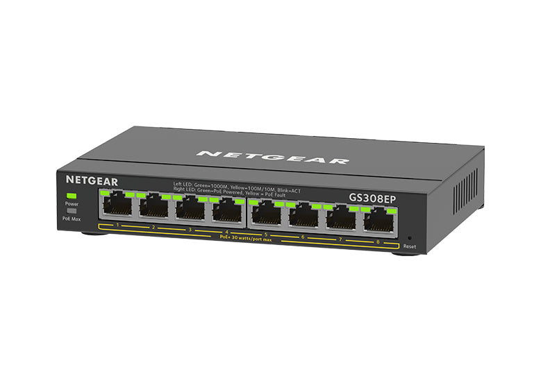 Netgear 8PT Ge Plus Swch W POE+