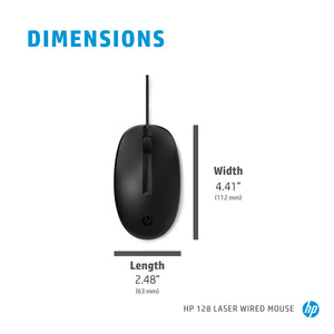 HP 128 Lsr Wired Mouse